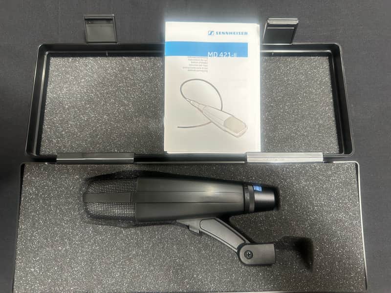 Sennheiser MD 421-U Cardioid Dynamic Microphone 1960s - 1990s - Black