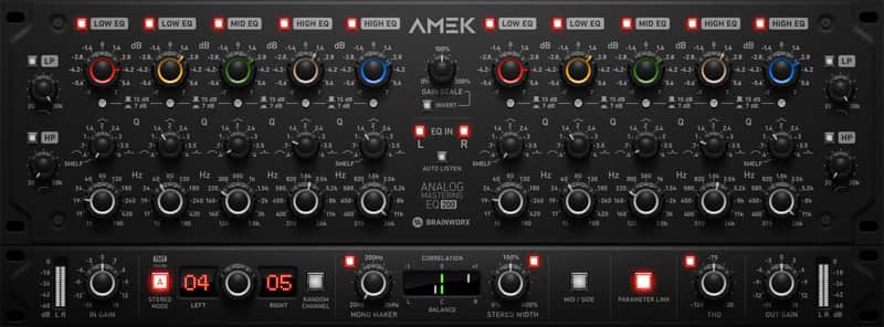 Amek EQ 200 + elysia museq + Lindell 354E + Brainworx bx_limiter True Peak