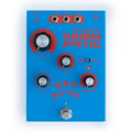 Blue and red Dreadbox Kinematic pedal with four knobs, three jacks, a toggle switch, and a footswitch.