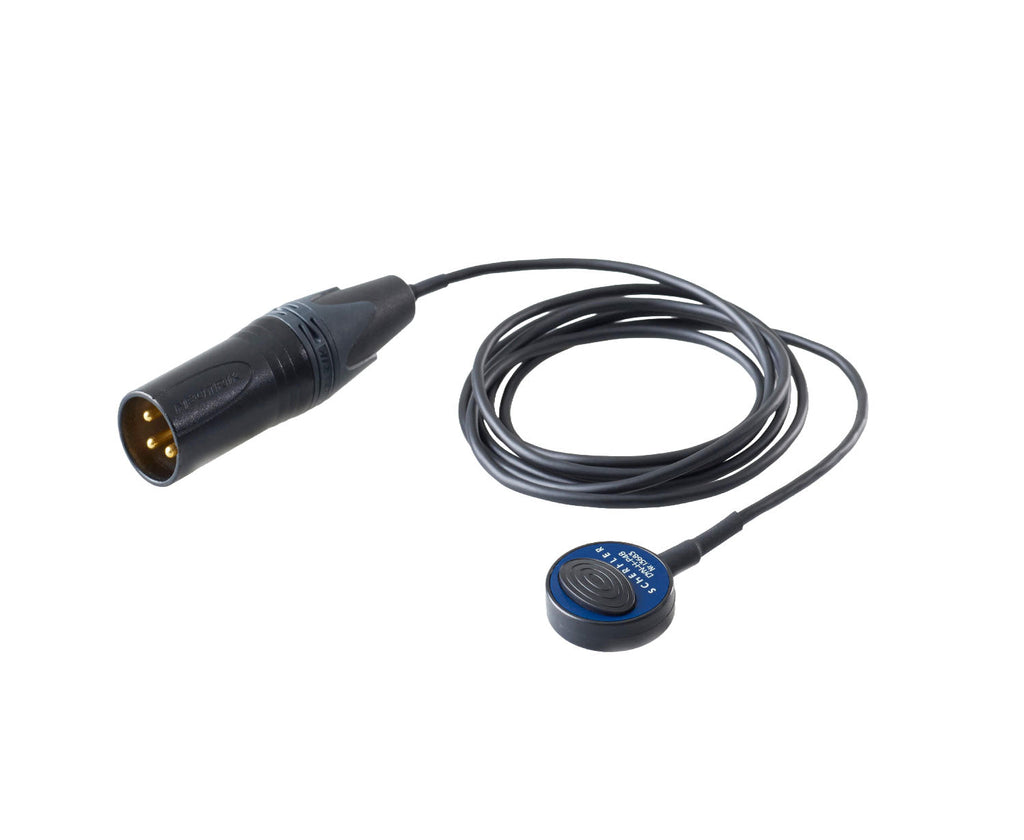 Black cable with a 3-pin male XLR connector and a small round sensor labeled SCHERTLER DYN-H-P48.