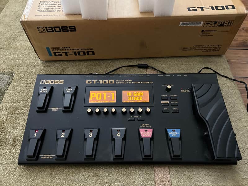 Boss GT-100 Version 2.0 Guitar Effects Processor 2014 - Present - Black