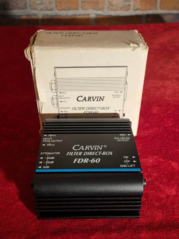 Carvin FDR-60 Filter Direct Box w/ Original Box