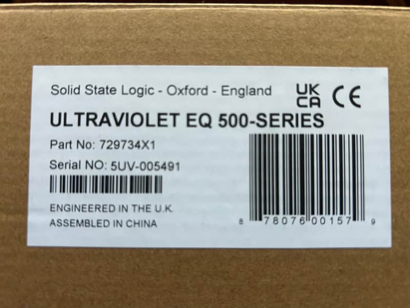 Solid State Logic Violet EQ 500 Series 2024-present - Grey BNIB