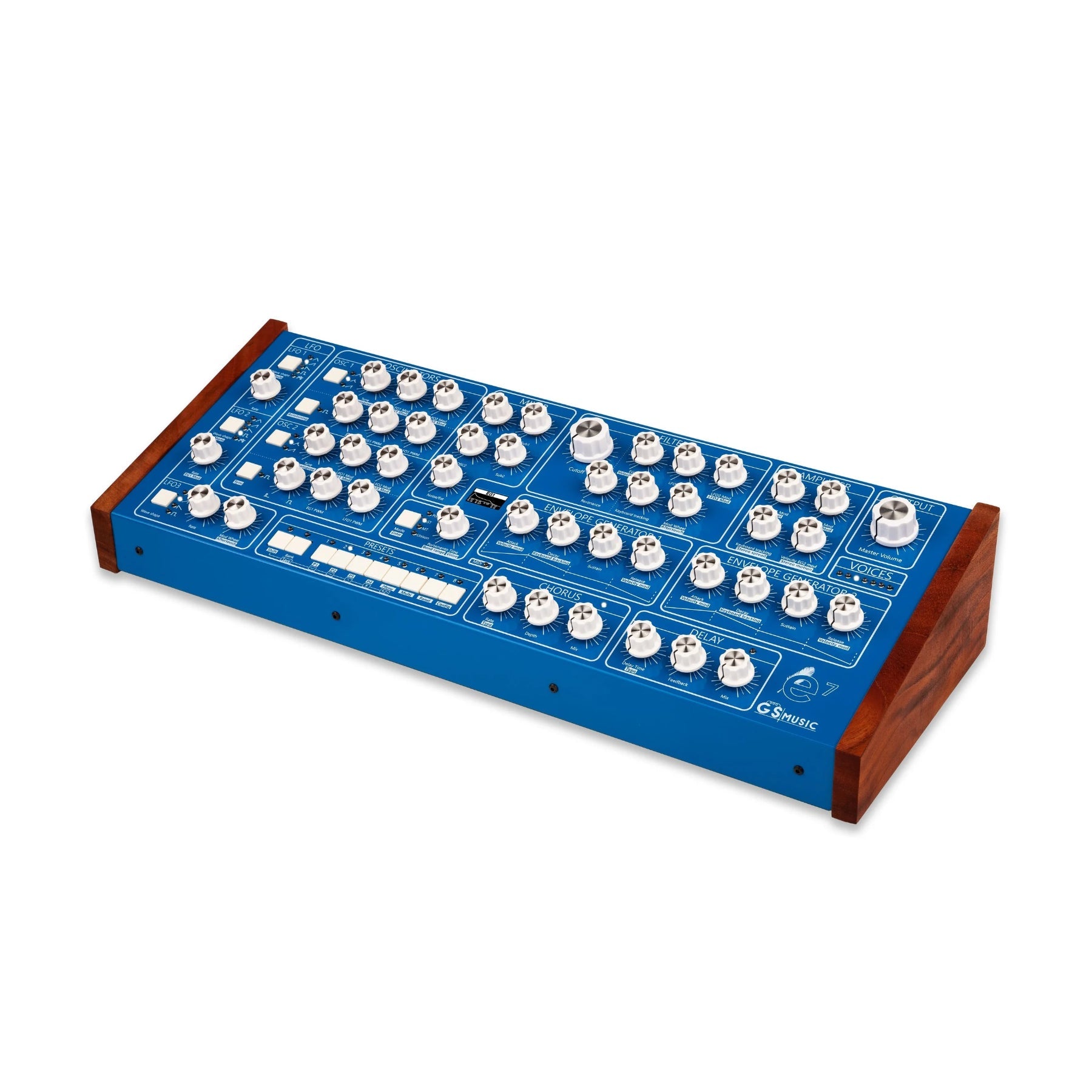 GS Music e7 Desktop - Blue, keyboard synthesizer instrument