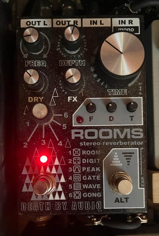Death By Audio Rooms Stereo Reverb 2020 - Black Sparkle