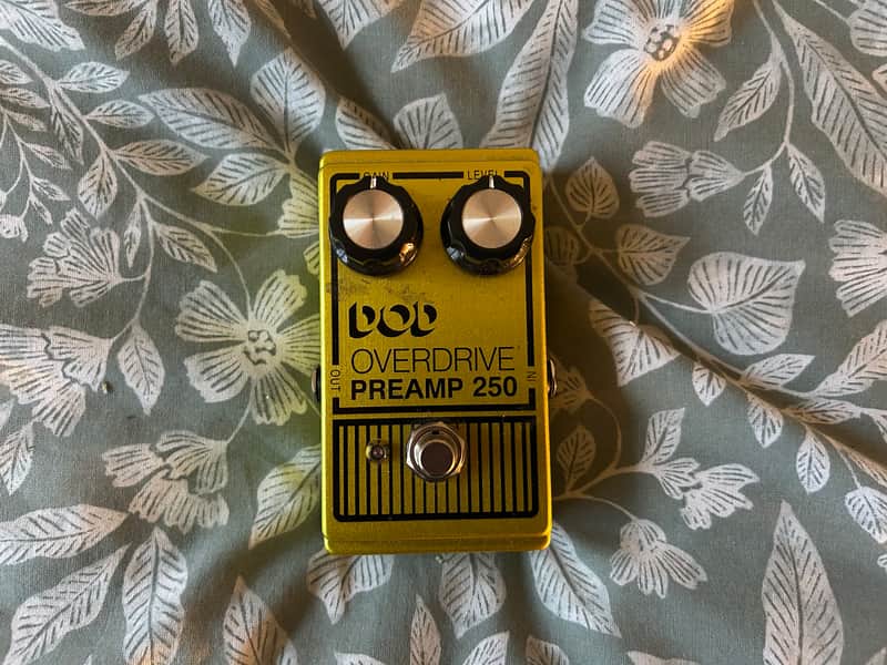 DOD Overdrive Preamp 250 Reissue 1995 - Present - Yellow