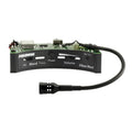Fishman preamp system with a circuit board, sliders for blend and volume, phase button, and a flexible microphone arm.