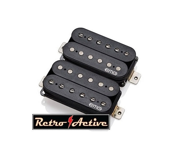 EMG Retro Super 77 Set Active Humbucker Set – Black – 5963
