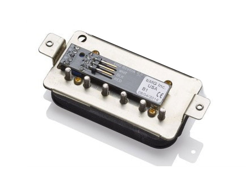 EMG Retro Super 77 Active Humbucker F-Spaced Bridge Pickup With Long Shaft Pots – Black
