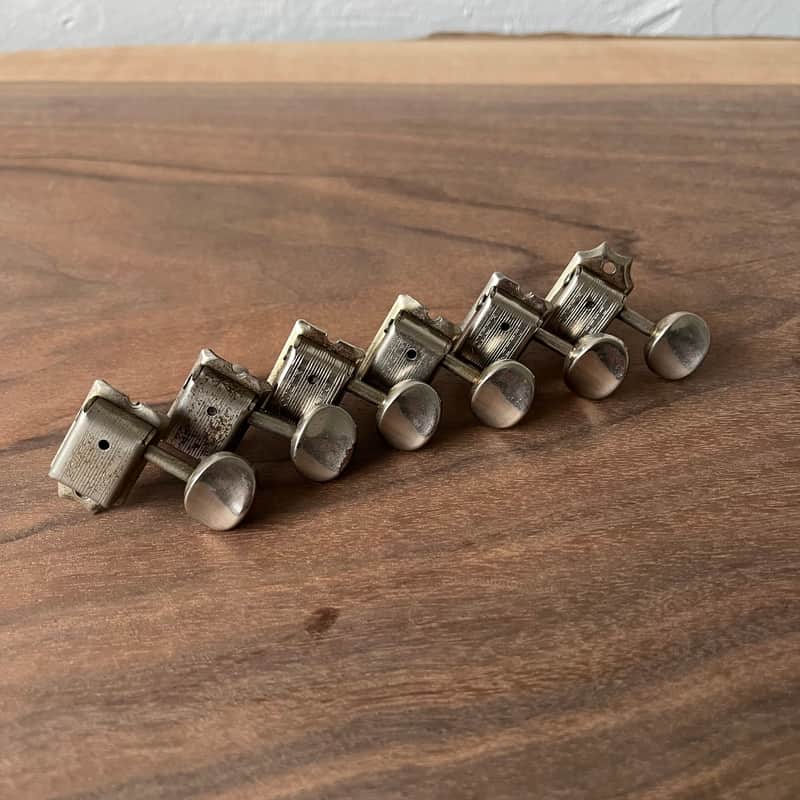 Fender Kluson Deluxe Tuner Set Double Line Vintage 1964-1967 - Nickel