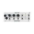 Silver Eurorack module labeled Milky Way with knobs, buttons, toggle switches, and multiple 3.5mm audio jacks.