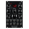 Black Erica Synths module with knobs, digital display reading 12, and multiple 1/4 inch jacks.