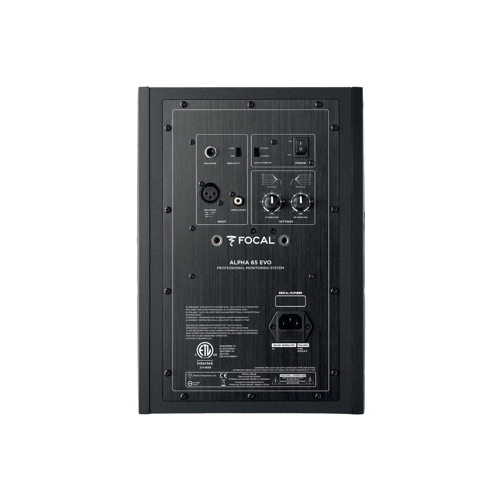 FOCAL Alpha 65 Evo NWG — Studio Monitor, nearfield reference loudspeaker