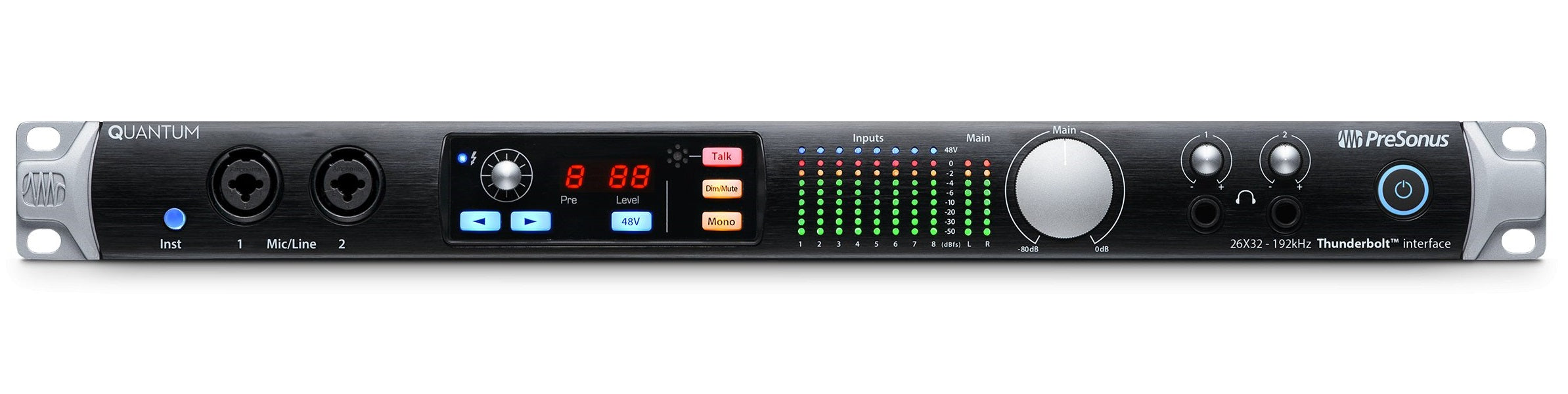 Quantum 26-In/32-Out Thunderbolt 2 Low-latency Audio Interface