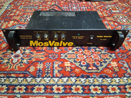1990s Tube Works Mosvalve Rack Mount Power Amp MV-962 Made In USA Vintage Working Tested