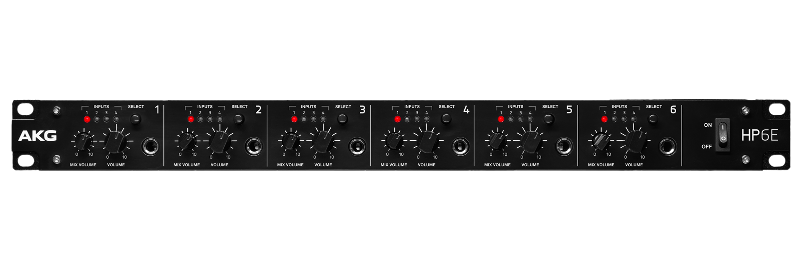 HP6E 6-Channel Professional Headphone Amplifier