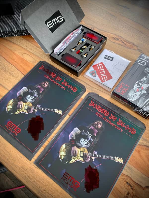 EMG Gary Holt Bonded By Blood GH Pickup Set Limited Only 300 Worldwide 81/89 Blood Red Burst Gloss