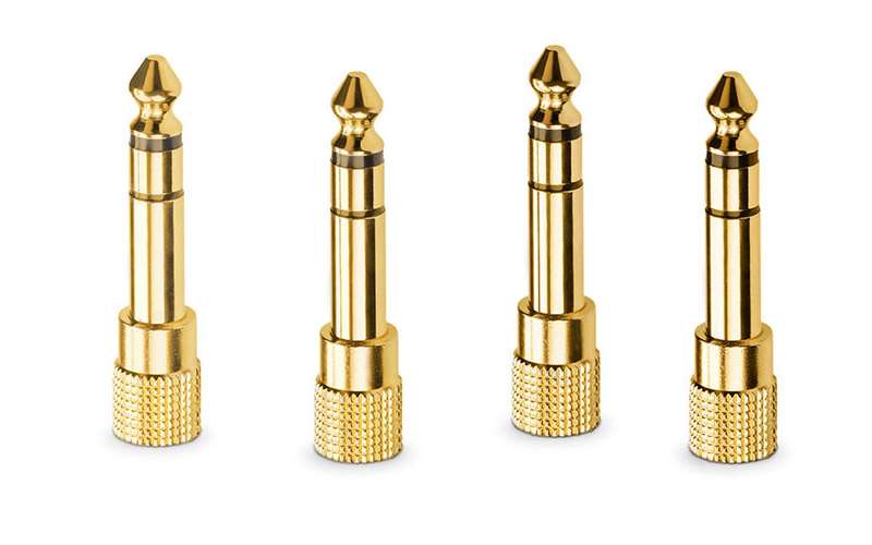 HJA-4 3.5mm to 1/4'' Headphone Adaptors (4-Pack)