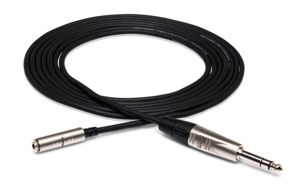 REAN 3.5mm TRS to 1/4'' TRS Pro Headphone Adapter Cable - 5'
