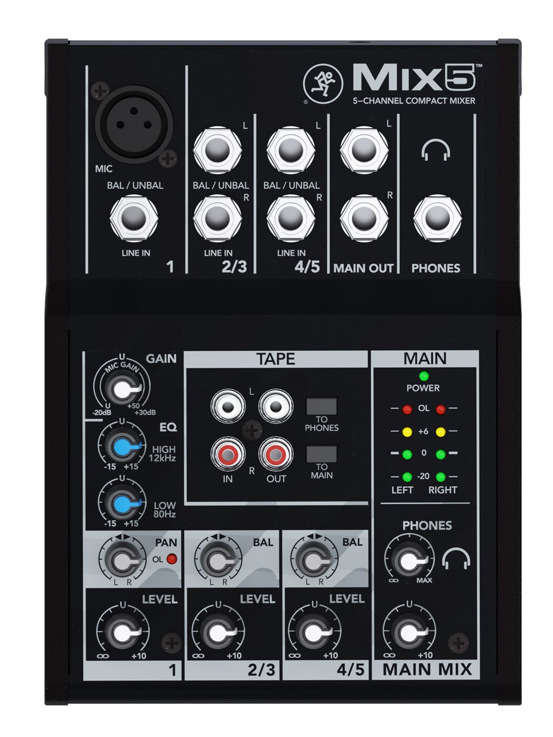 MIX Series 5 Channel Compact Mixer