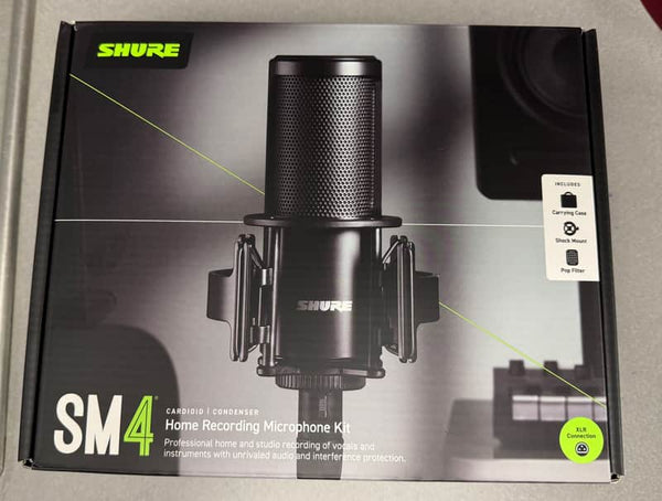 Shure SM4 Large Diaphragm Cardioid Condenser Microphone 2024 - Present - Black