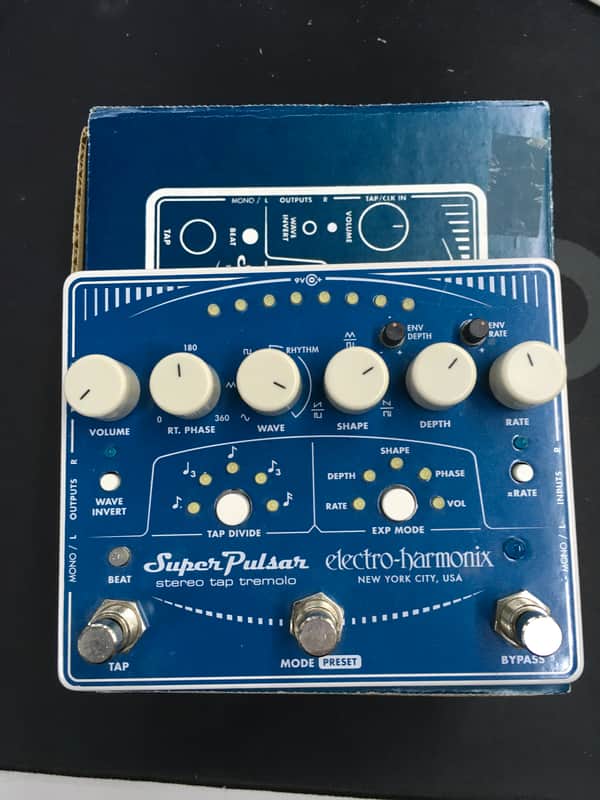 Electro-Harmonix Super Pulsar Stereo Tap Tremolo 2015 - Present - Blue