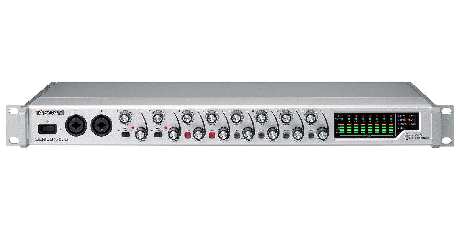 SERIES 8p Dyna 8-channel Mic Preamplifier with Analog Compressor