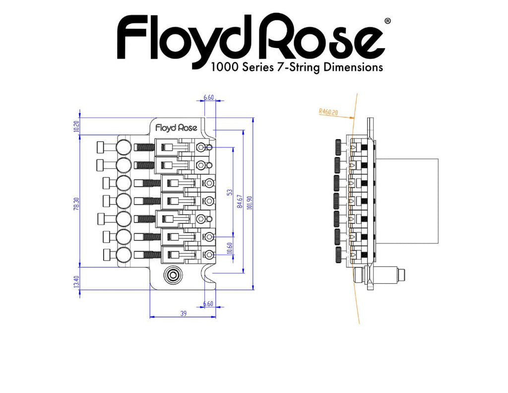 Floyd Rose 1000 Series 7-String Original Style Tremolo System