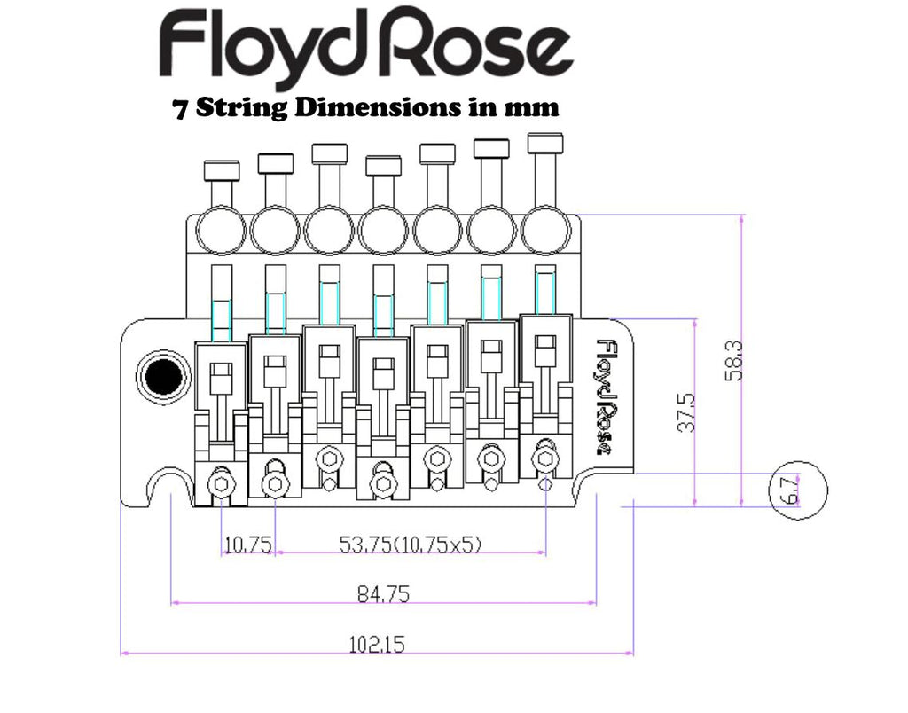 Floyd Rose FRTS100 7 String Tremolo Kit