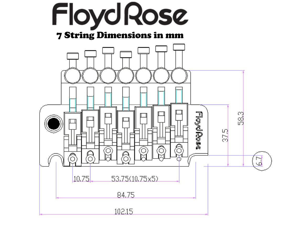 Floyd Rose FRTS100 7 String Tremolo Kit