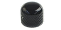 Black short dome-shaped metal knob with textured grip surface.