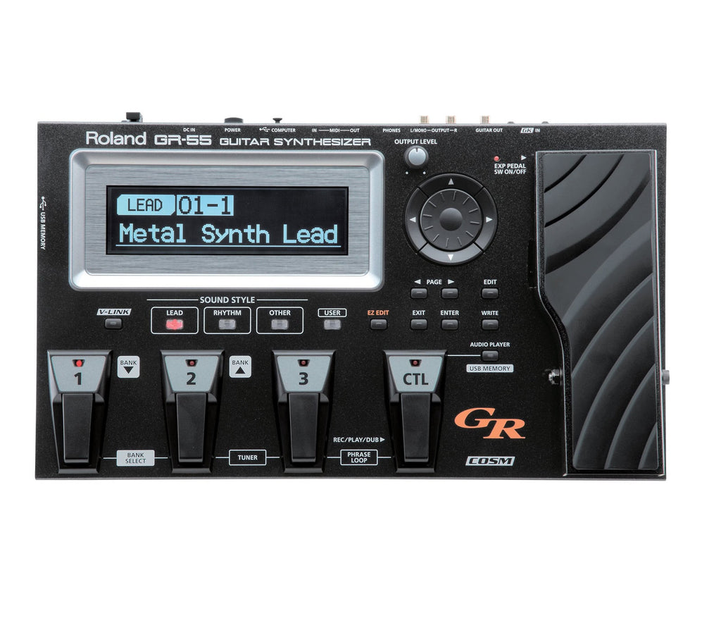 Roland GR-55GK-BK Guitar Synthesizer With Pickup