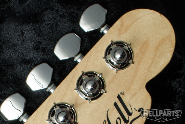 HellParts HeadButz! Brass Silver Star Machine Head Washers