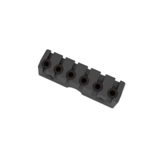 Hipshot 4H600B-LP-L 6 String Headless Left Handed Hardtail Guitar Bridge With Low Pro Headpiece