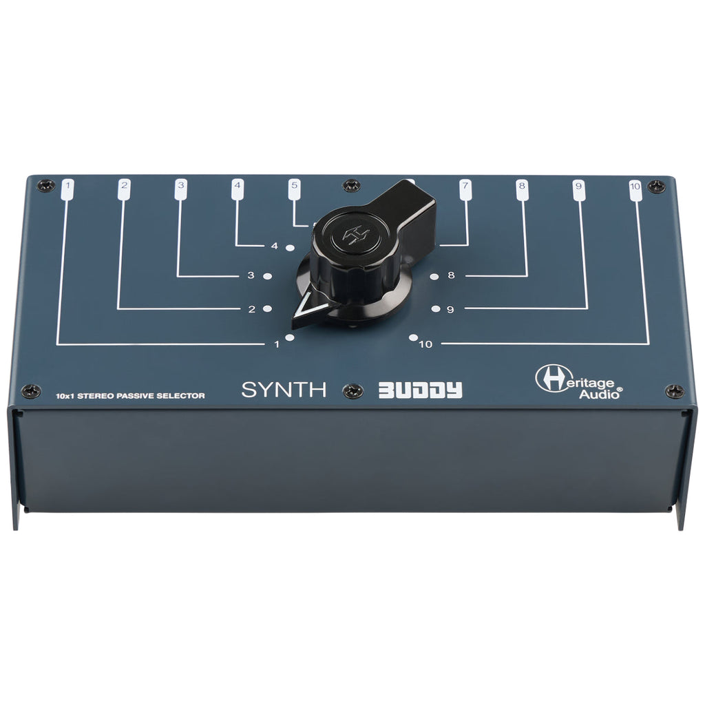 Heritage Audio Synth-Buddy 10 to 1 Stereo Passive Switcher, keyboard synthesizer instrument