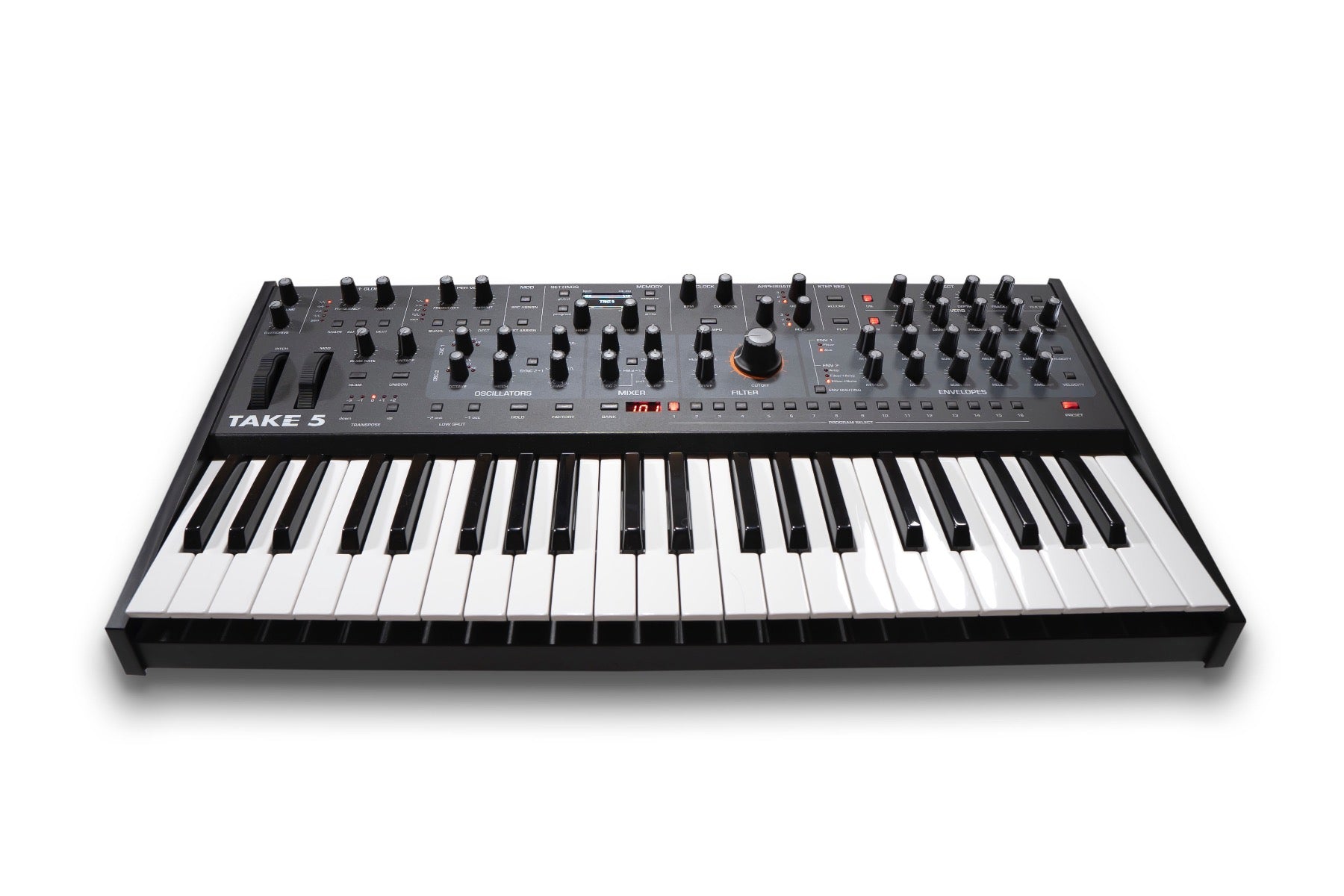 Sequential Take 5 Compact Poly Synth, keyboard synthesizer instrument