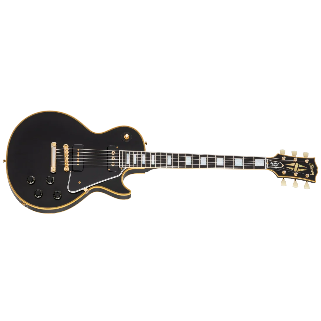 Gibson USA Custom Shop 1954 Les Paul Custom Reissue with Staple Neck Pickup VOS LPB54VOEBGH