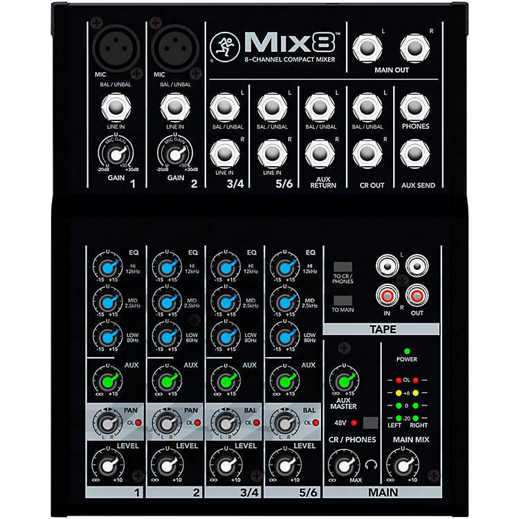 Mackie MIX Series 8 Channel Compact Mixer