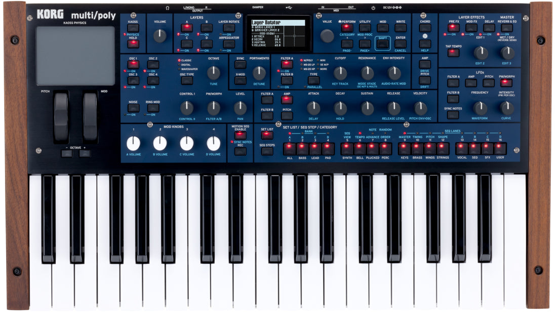 Korg Multipoly 37-Key Virtual Analog Synthesizer