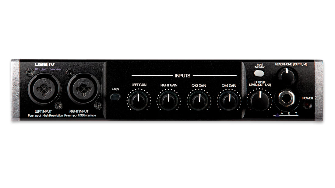 ART Pro Audio USB IV - 4-In / 2-Out USB Audio Interface