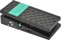 Black Ibanez WH10 wah pedal with a green footpad, toggle switch, knob, and sliding switch controls.