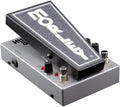 Silver and black guitar effects pedal with foot pedal labeled MORLEY and multiple control knobs and switches.
