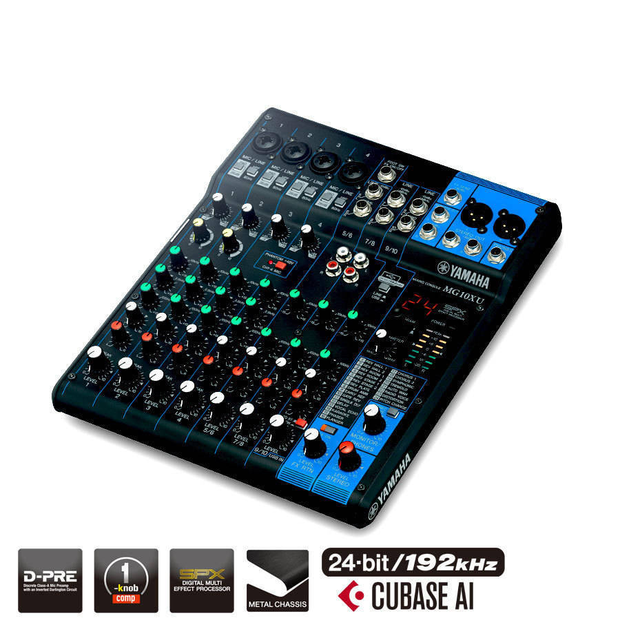 Yamaha 10 Channel MG Series Mixer w/Effects