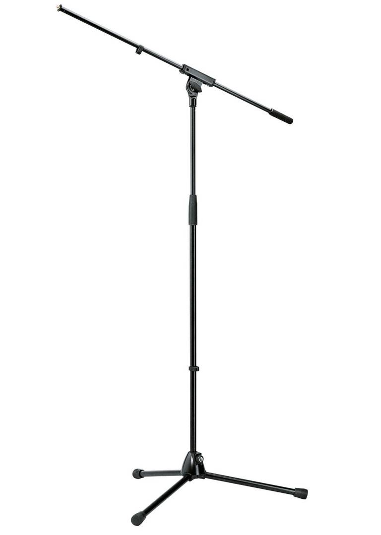 K & M Stands Microphone Stand w/Boom - Black