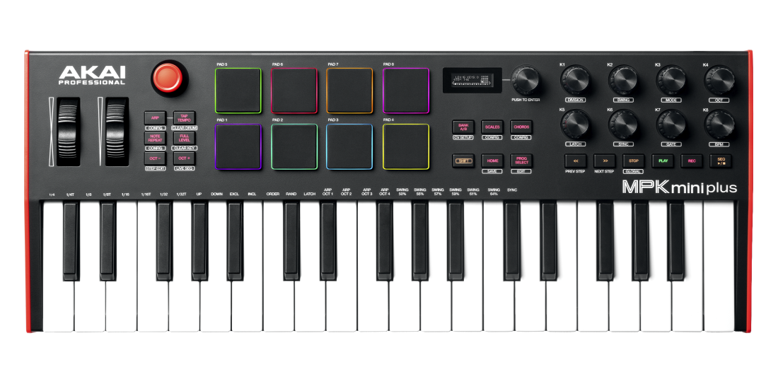 Akai MPK Mini Plus 37-key MPK Mini Keyboard with Advanced Connections and Controls