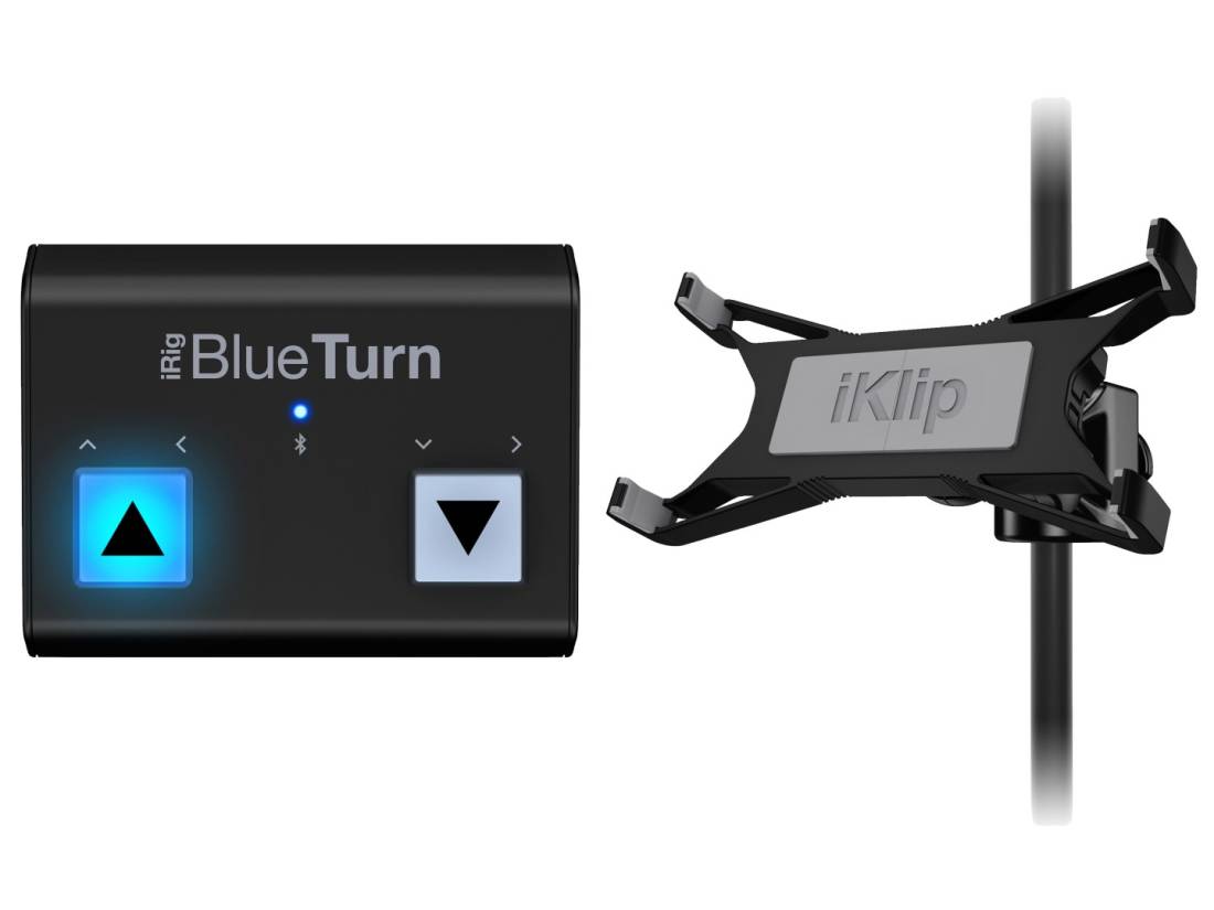IK Multimedia Bluetooth Page Turner + iKlip Xpand Bundle