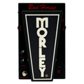 Black Morley pedal with large logo, contour and level knobs, footswitch, and input/output jacks.