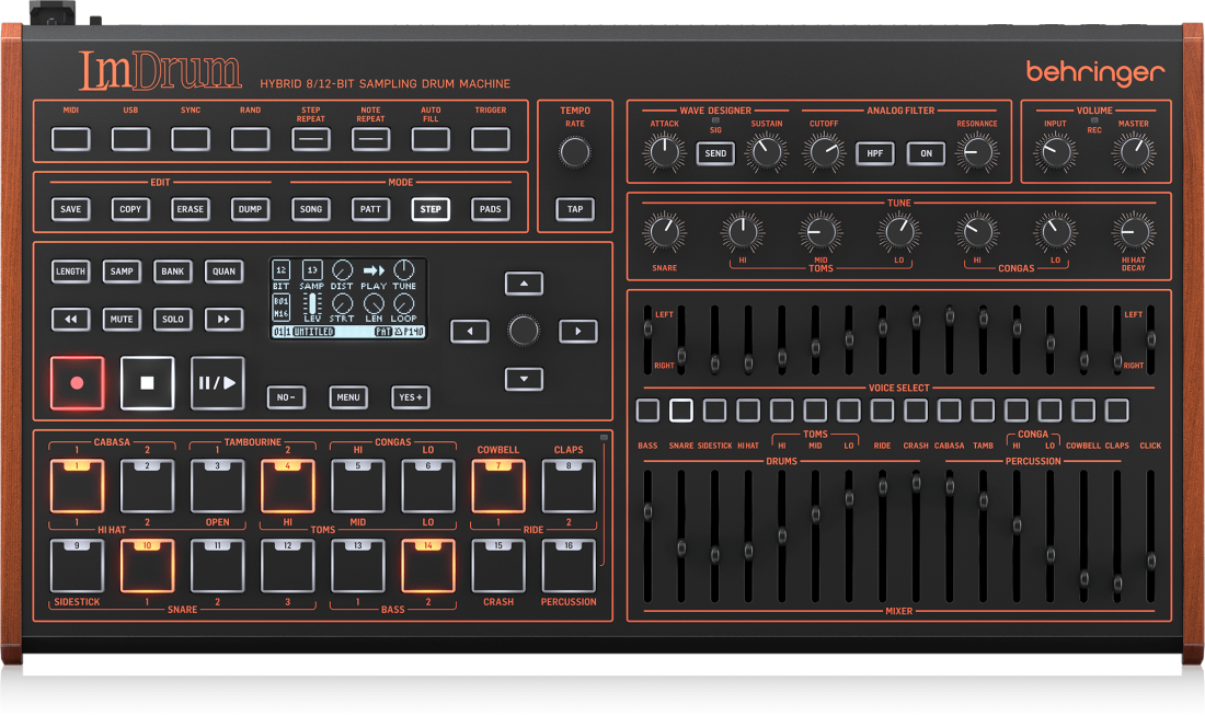 Behringer LM Drum Classic Hybrid Sampling Drum Machine