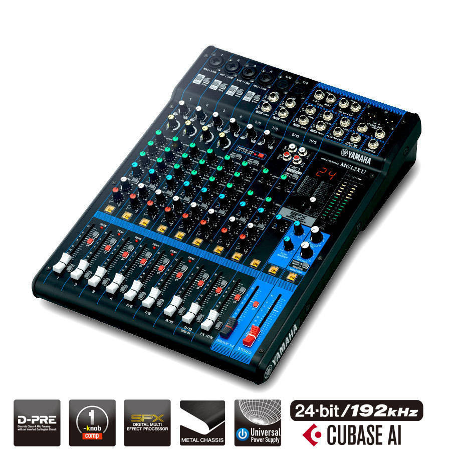 Yamaha 12 Channel MG Series Mixer w/Effects