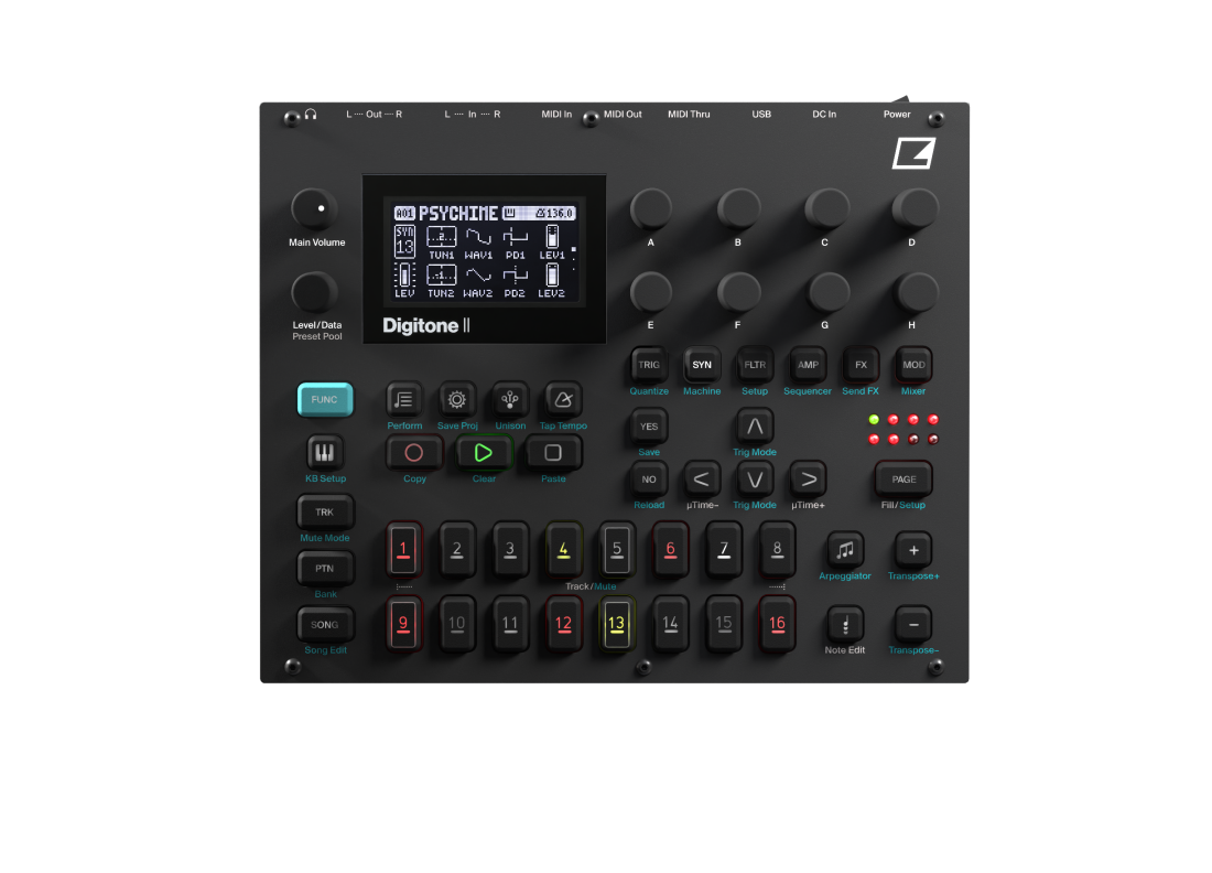 Elektron Digitone II 16-Track Polyphonic Digital Synthesizer